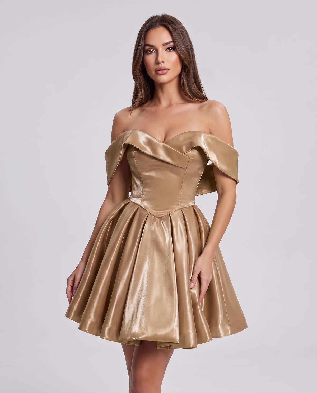 Amaranteelle Mini Dresses — Champagne