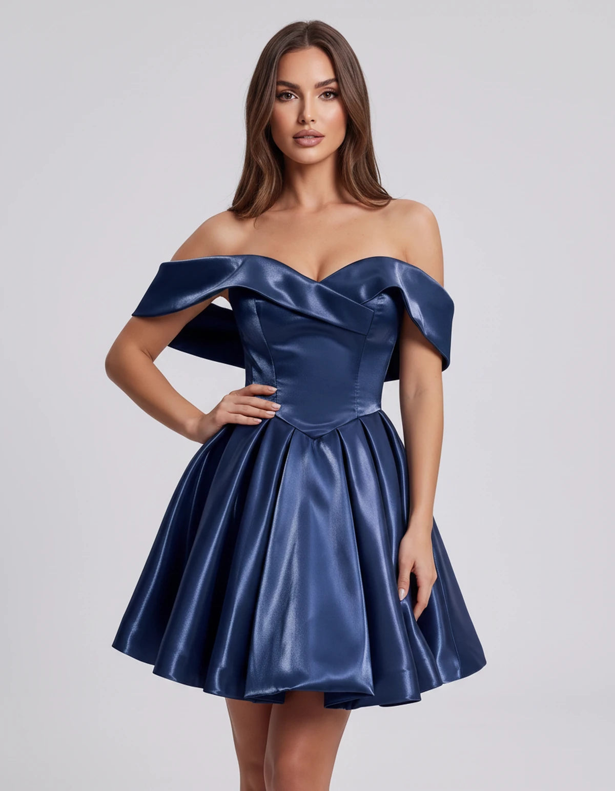 Amaranteelle Mini Dresses — Navy | SKU: RB-28ce3f-navy-XS,RB-28ce3f-navy-S,RB-28ce3f-navy-M,RB-28ce3f-navy-L,RB-28ce3f-navy-XL,RB-28ce3f-navy-2XL