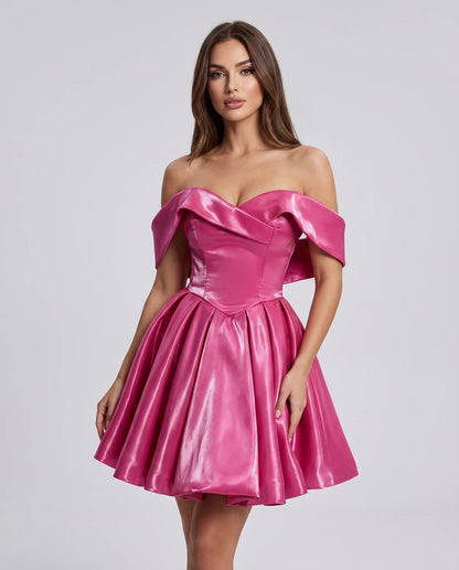 Amaranteelle Mini Dresses — Rose Red