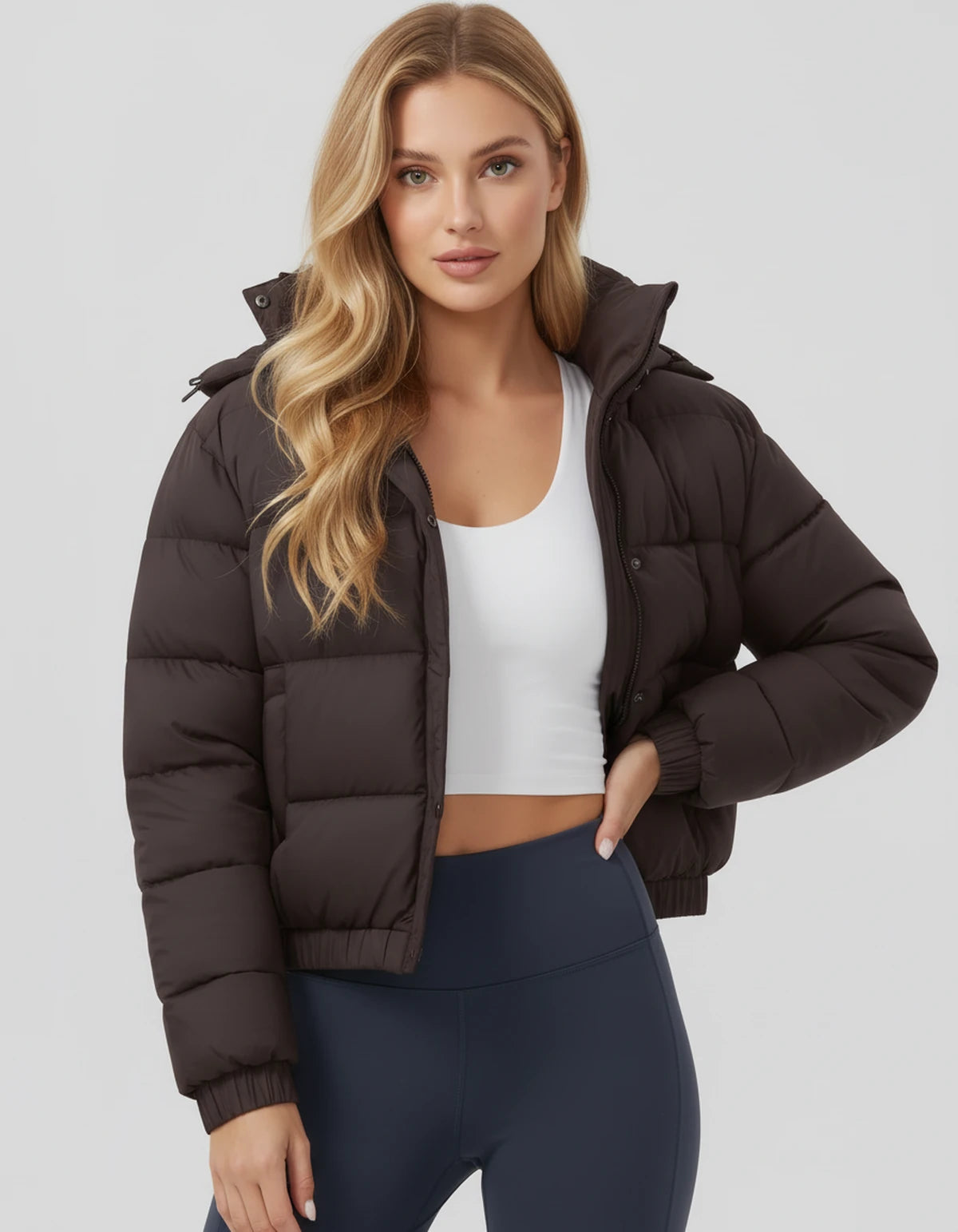 Amarantelle Jackets — Brown | SKU: RB-7fd901-brown-XS,RB-7fd901-brown-S,RB-7fd901-brown-M,RB-7fd901-brown-L,RB-7fd901-brown-XL