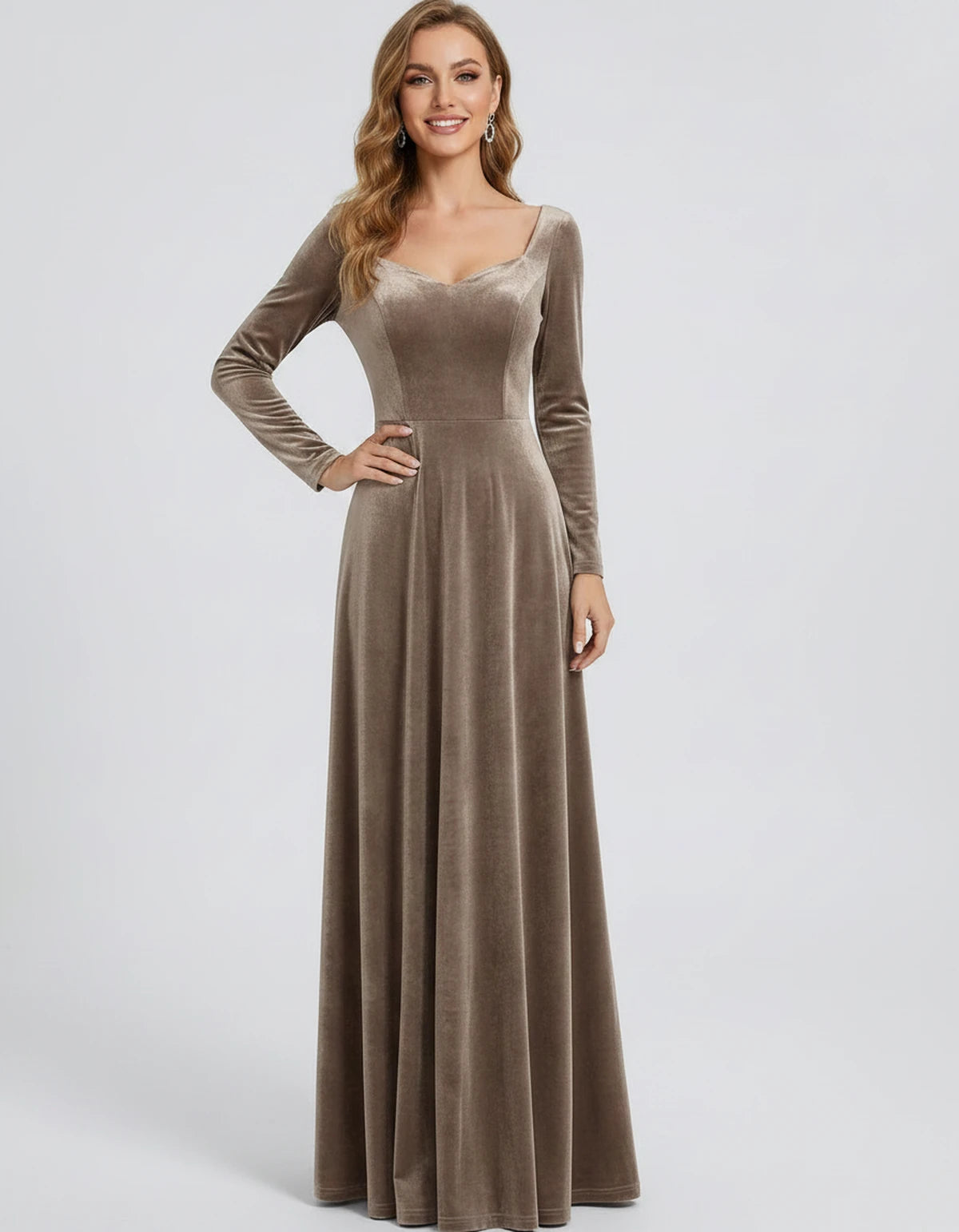 Amarantena Maxi Dresses — Cofee | SKU: RB-a5b104-cofee-US2-UK6-EU32,RB-a5b104-cofee-US4-UK8-EU34,RB-a5b104-cofee-US10-UK14-EU40,RB-a5b104-cofee-US12-UK16-EU42,RB-a5b104-cofee-US14-UK18-EU44,RB-a5b104-cofee-US16-UK20-EU46,RB-a5b104-cofee-US16W-UK20-EU46,RB-a5b104-cofee-US18W-UK22-EU48,RB-a5b104-cofee-US20W-UK24-EU50,RB-a5b104-cofee-US22W-UK26-EU52,RB-a5b104-cofee-US24W-UK28-EU54,RB-a5b104-cofee-US26W-UK30-EU56