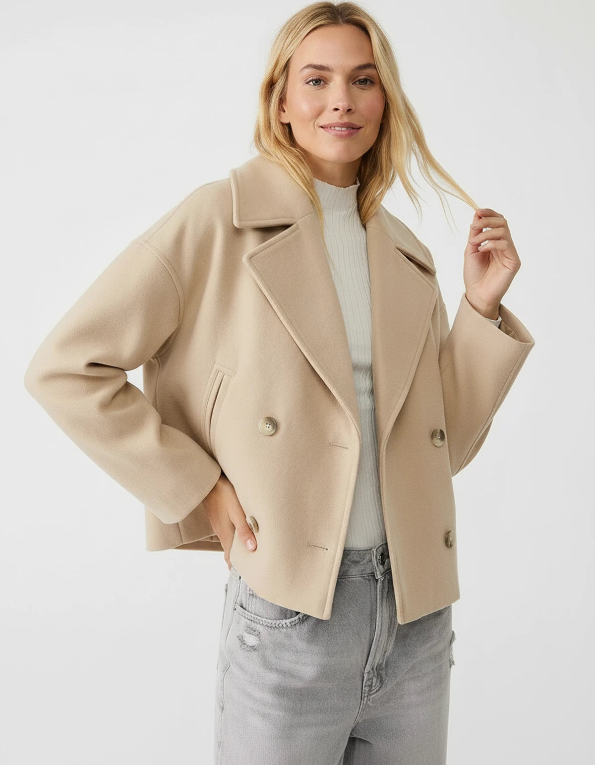Amaranteys Jackets — Apricot | SKU: RB-4cc947-apricot-XS,RB-4cc947-apricot-S,RB-4cc947-apricot-M,RB-4cc947-apricot-L,RB-4cc947-apricot-XL,RB-4cc947-apricot-2XL