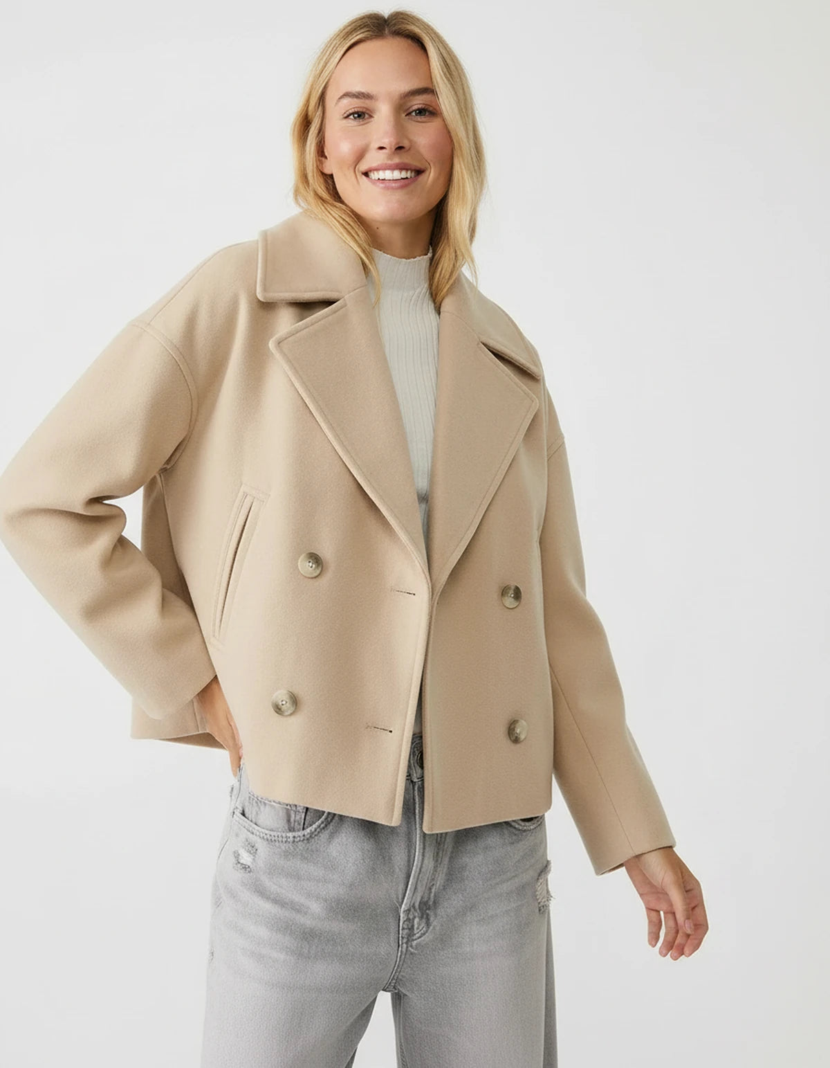 Amaranteys Jackets — Apricot | SKU: RB-4cc947-apricot-XS,RB-4cc947-apricot-S,RB-4cc947-apricot-M,RB-4cc947-apricot-L,RB-4cc947-apricot-XL,RB-4cc947-apricot-2XL