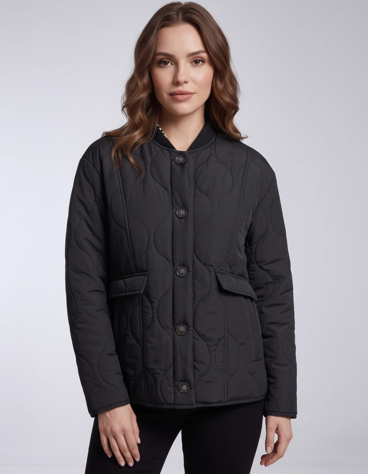 Ambrine Jackets — Black | SKU: RB-1123d6-black-XS,RB-1123d6-black-S,RB-1123d6-black-M,RB-1123d6-black-L
