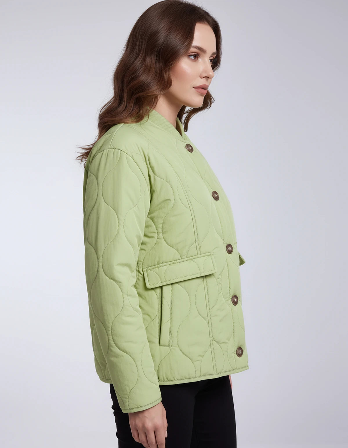 Ambrine Jackets — Mint | SKU: RB-1123d6-mint-XS,RB-1123d6-mint-S,RB-1123d6-mint-M,RB-1123d6-mint-L