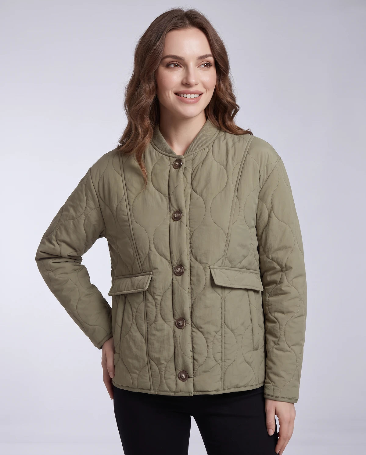 Ambrine Jackets — Sage Green | SKU: RB-1123d6-sagegr01-XS,RB-1123d6-sagegr01-S,RB-1123d6-sagegr01-M,RB-1123d6-sagegr01-L