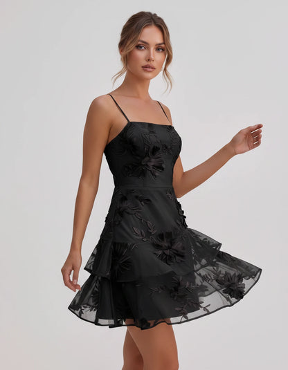 Ambrosia Mini Dresses — Black | SKU: RB-d8ae9f-black-2,RB-d8ae9f-black-4,RB-d8ae9f-black-6,RB-d8ae9f-black-8,RB-d8ae9f-black-10,RB-d8ae9f-black-12,RB-d8ae9f-black-14,RB-d8ae9f-black-16,RB-d8ae9f-black-16W,RB-d8ae9f-black-18W,RB-d8ae9f-black-20W,RB-d8ae9f-black-22W