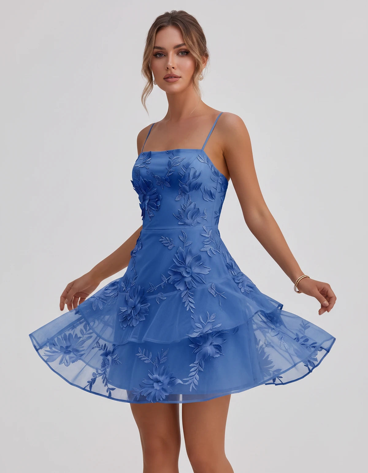 Ambrosia Mini Dresses — Blue | SKU: RB-d8ae9f-blue-2,RB-d8ae9f-blue-4,RB-d8ae9f-blue-6,RB-d8ae9f-blue-8,RB-d8ae9f-blue-10,RB-d8ae9f-blue-12,RB-d8ae9f-blue-14,RB-d8ae9f-blue-16,RB-d8ae9f-blue-16W,RB-d8ae9f-blue-18W,RB-d8ae9f-blue-20W,RB-d8ae9f-blue-22W