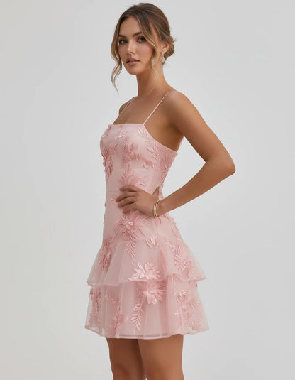 Ambrosia Mini Dresses — Blush | SKU: RB-d8ae9f-blush-2,RB-d8ae9f-blush-4,RB-d8ae9f-blush-6,RB-d8ae9f-blush-8,RB-d8ae9f-blush-10,RB-d8ae9f-blush-12,RB-d8ae9f-blush-14,RB-d8ae9f-blush-16,RB-d8ae9f-blush-16W,RB-d8ae9f-blush-18W,RB-d8ae9f-blush-20W,RB-d8ae9f-blush-22W