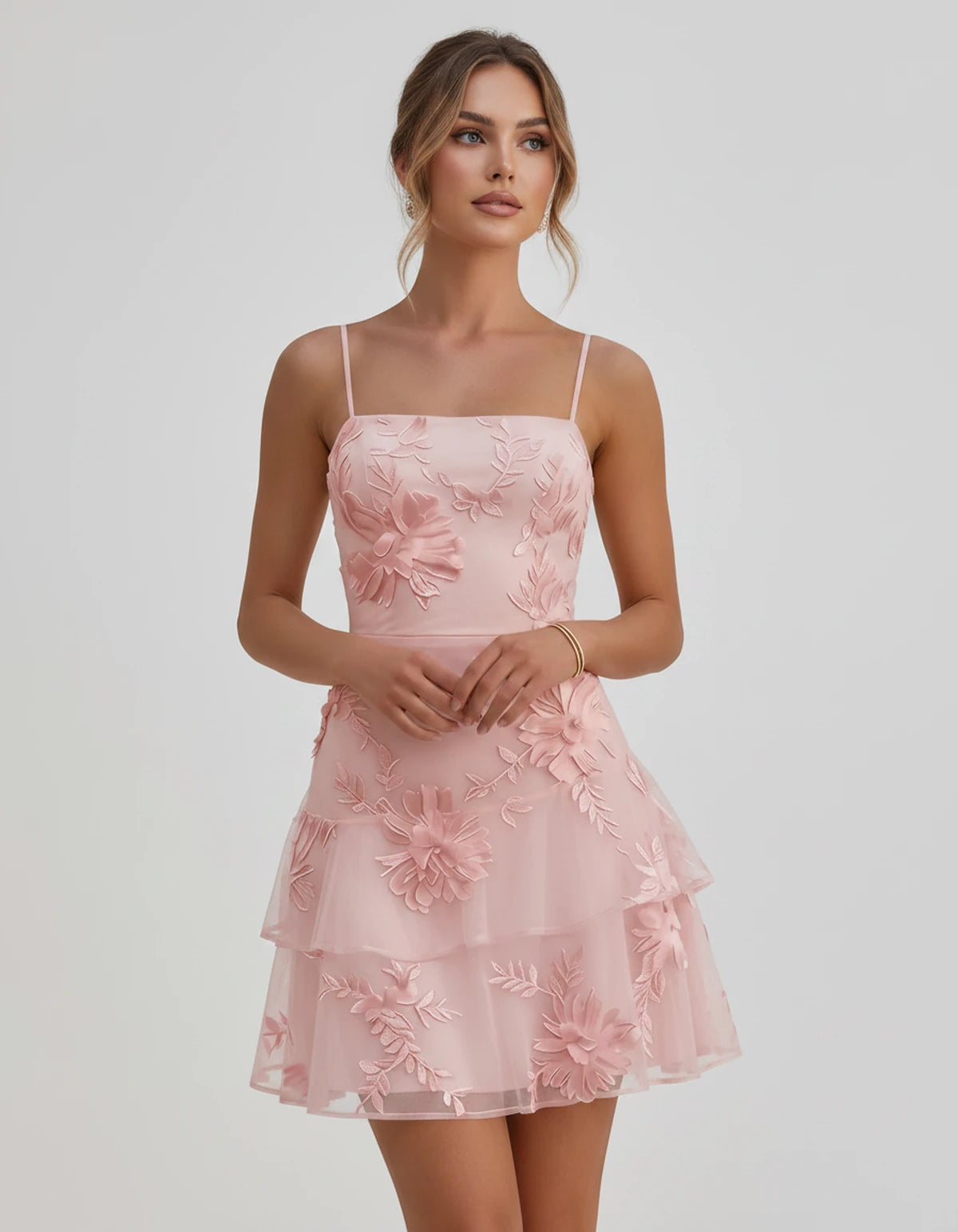 Ambrosia Mini Dresses — Blush | SKU: RB-d8ae9f-blush-2,RB-d8ae9f-blush-4,RB-d8ae9f-blush-6,RB-d8ae9f-blush-8,RB-d8ae9f-blush-10,RB-d8ae9f-blush-12,RB-d8ae9f-blush-14,RB-d8ae9f-blush-16,RB-d8ae9f-blush-16W,RB-d8ae9f-blush-18W,RB-d8ae9f-blush-20W,RB-d8ae9f-blush-22W