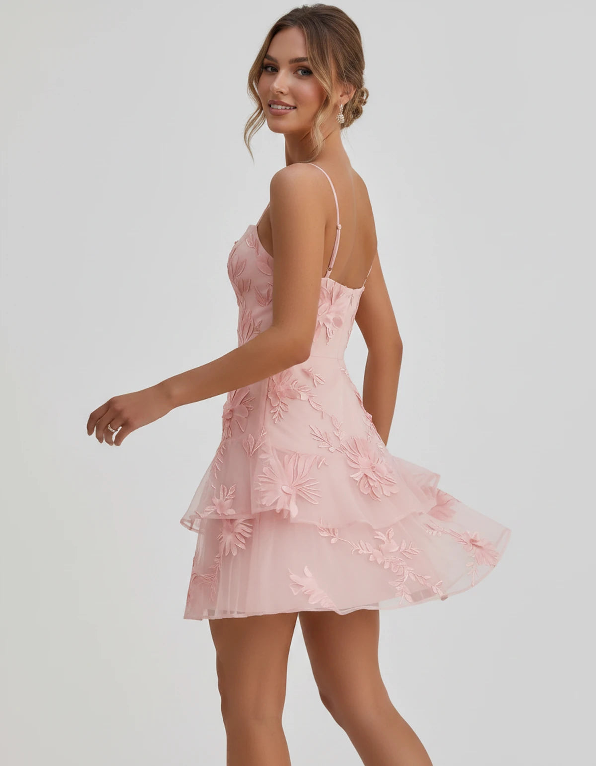 Ambrosia Mini Dresses — Blush | SKU: RB-d8ae9f-blush-2,RB-d8ae9f-blush-4,RB-d8ae9f-blush-6,RB-d8ae9f-blush-8,RB-d8ae9f-blush-10,RB-d8ae9f-blush-12,RB-d8ae9f-blush-14,RB-d8ae9f-blush-16,RB-d8ae9f-blush-16W,RB-d8ae9f-blush-18W,RB-d8ae9f-blush-20W,RB-d8ae9f-blush-22W