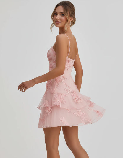 Ambrosia Mini Dresses — Blush | SKU: RB-d8ae9f-blush-2,RB-d8ae9f-blush-4,RB-d8ae9f-blush-6,RB-d8ae9f-blush-8,RB-d8ae9f-blush-10,RB-d8ae9f-blush-12,RB-d8ae9f-blush-14,RB-d8ae9f-blush-16,RB-d8ae9f-blush-16W,RB-d8ae9f-blush-18W,RB-d8ae9f-blush-20W,RB-d8ae9f-blush-22W