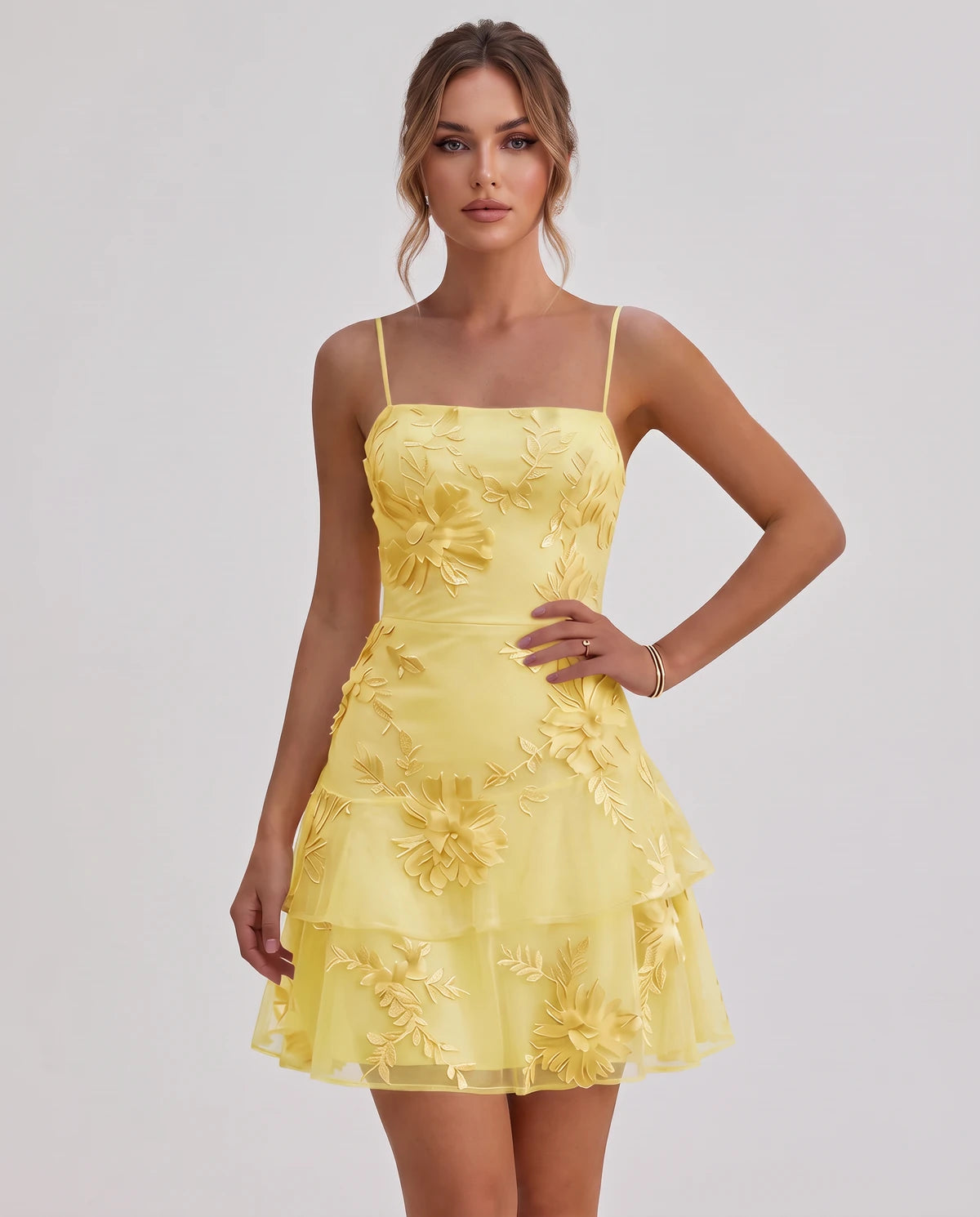 Ambrosia Mini Dresses — Yellow