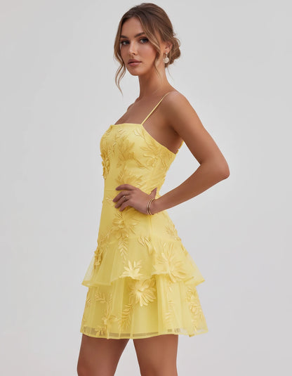 Ambrosia Mini Dresses — Yellow | SKU: RB-d8ae9f-yellow-2,RB-d8ae9f-yellow-4,RB-d8ae9f-yellow-6,RB-d8ae9f-yellow-8,RB-d8ae9f-yellow-10,RB-d8ae9f-yellow-12,RB-d8ae9f-yellow-14,RB-d8ae9f-yellow-16,RB-d8ae9f-yellow-16W,RB-d8ae9f-yellow-18W,RB-d8ae9f-yellow-20W,RB-d8ae9f-yellow-22W