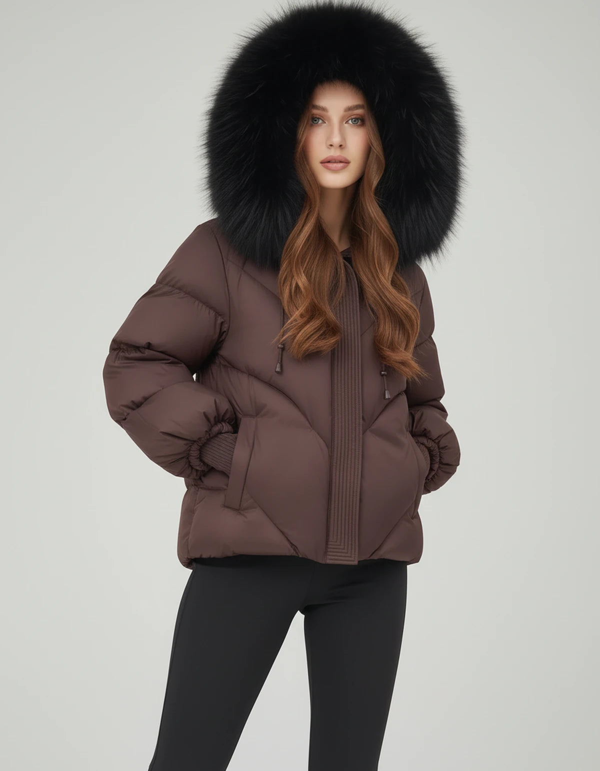 Amorellelle Jacket — Coffee | SKU: RB-0ac176-coffee-XS,RB-0ac176-coffee-S,RB-0ac176-coffee-M,RB-0ac176-coffee-L,RB-0ac176-coffee-XL,RB-0ac176-coffee-2XL