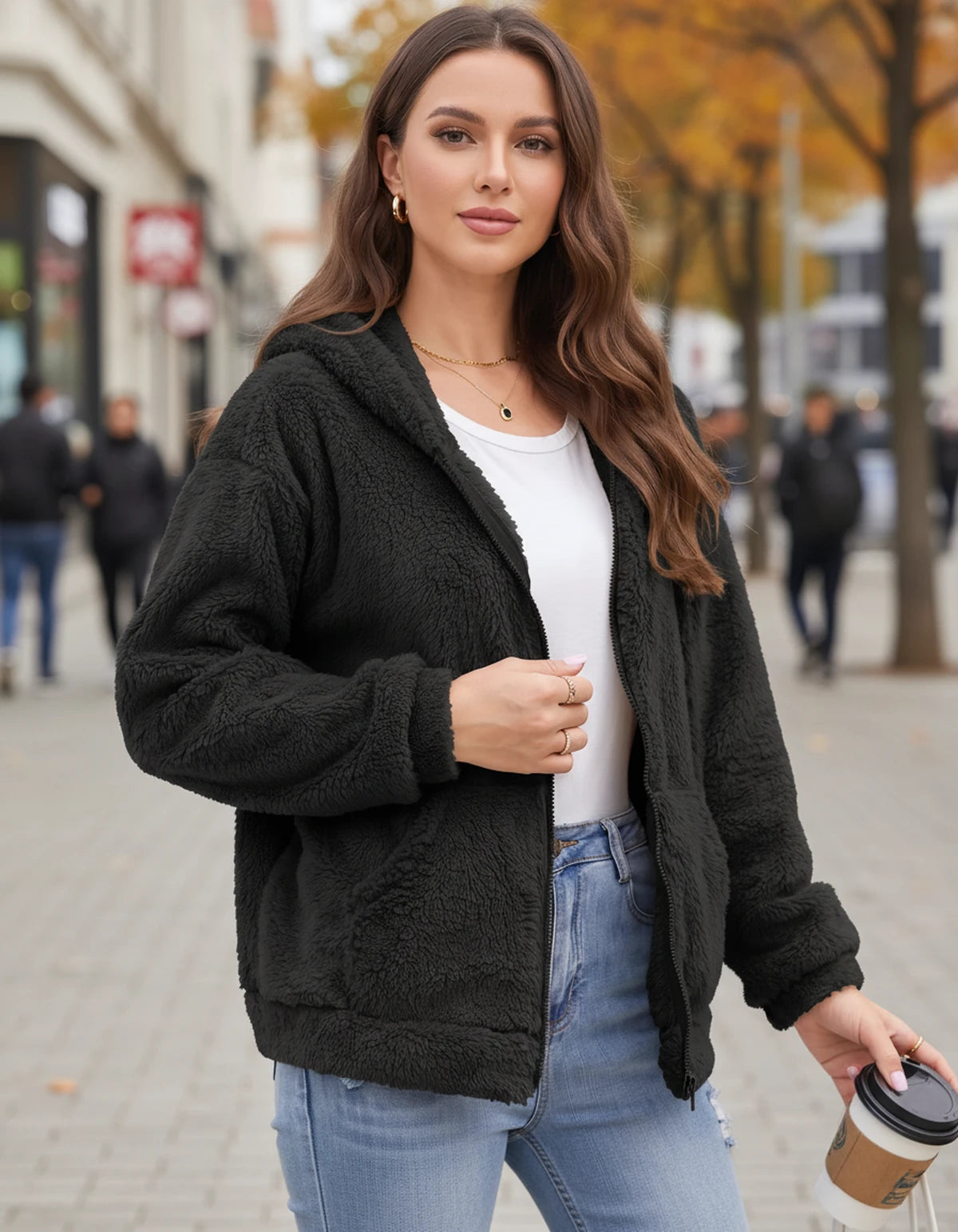 Anouska Jackets — Black | SKU: RB-dc190d-black-XS,RB-dc190d-black-S,RB-dc190d-black-M,RB-dc190d-black-L,RB-dc190d-black-XL,RB-dc190d-black-2XL