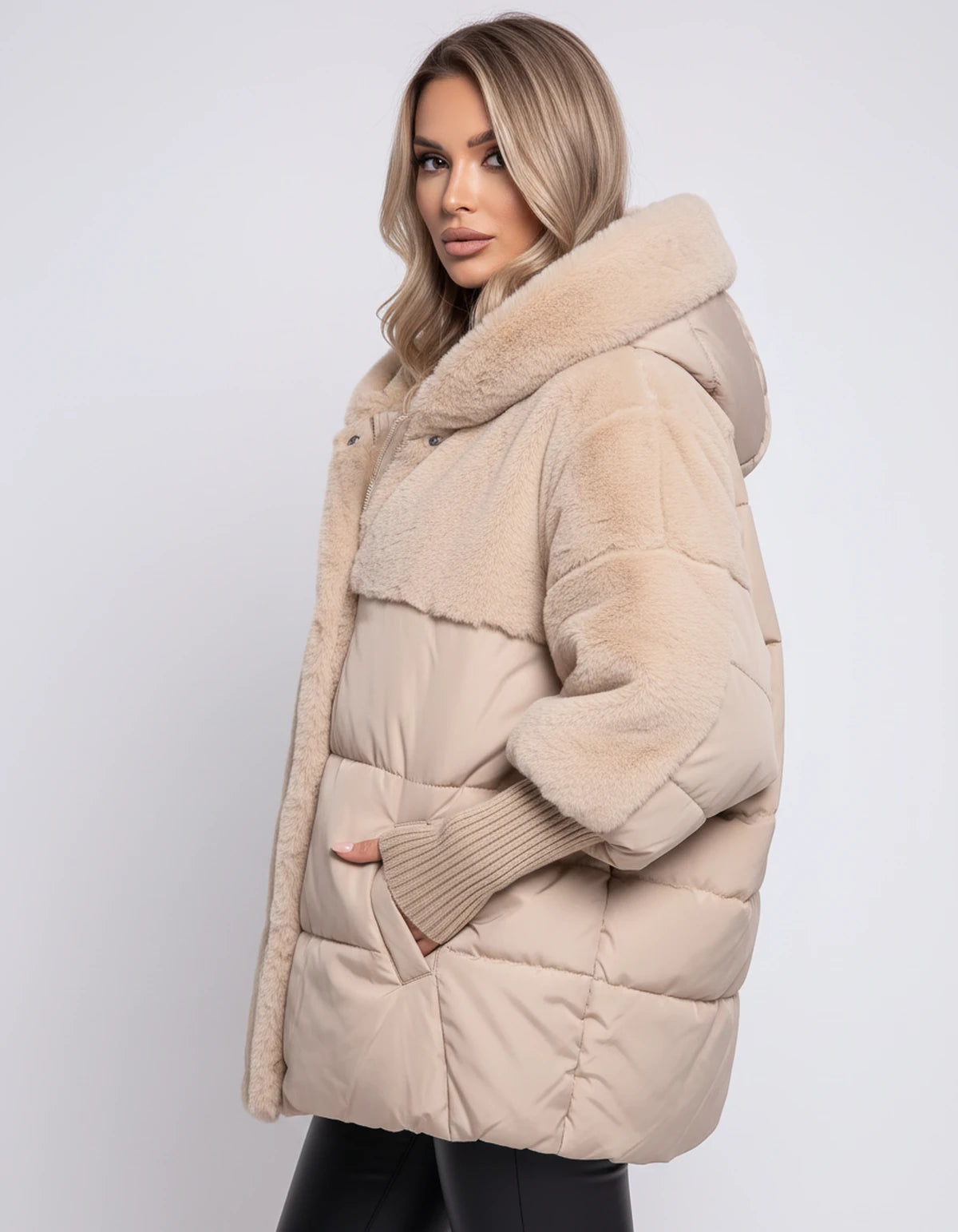 Arabellelle Jackets — Beige | SKU: RB-e1548d-beige-XS,RB-e1548d-beige-S,RB-e1548d-beige-M,RB-e1548d-beige-L,RB-e1548d-beige-XL,RB-e1548d-beige-2XL