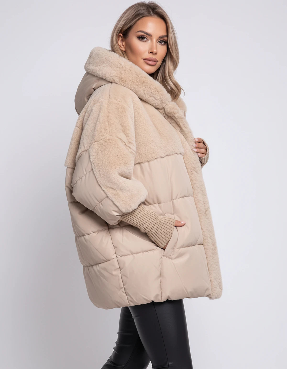 Arabellelle Jackets — Beige | SKU: RB-e1548d-beige-XS,RB-e1548d-beige-S,RB-e1548d-beige-M,RB-e1548d-beige-L,RB-e1548d-beige-XL,RB-e1548d-beige-2XL