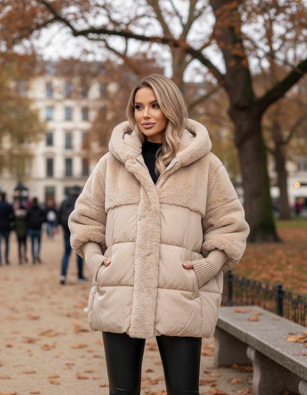 Arabellelle Jackets — Beige | SKU: RB-e1548d-beige-XS,RB-e1548d-beige-S,RB-e1548d-beige-M,RB-e1548d-beige-L,RB-e1548d-beige-XL,RB-e1548d-beige-2XL