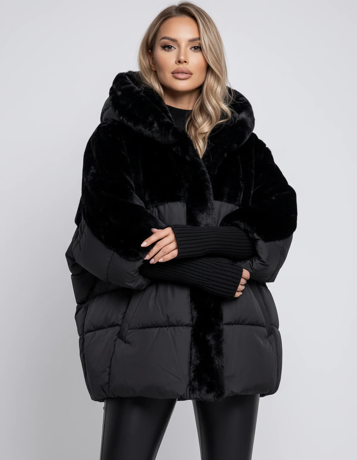 Arabellelle Jackets — Black | SKU: RB-e1548d-black-XS,RB-e1548d-black-S,RB-e1548d-black-M,RB-e1548d-black-L,RB-e1548d-black-XL,RB-e1548d-black-2XL