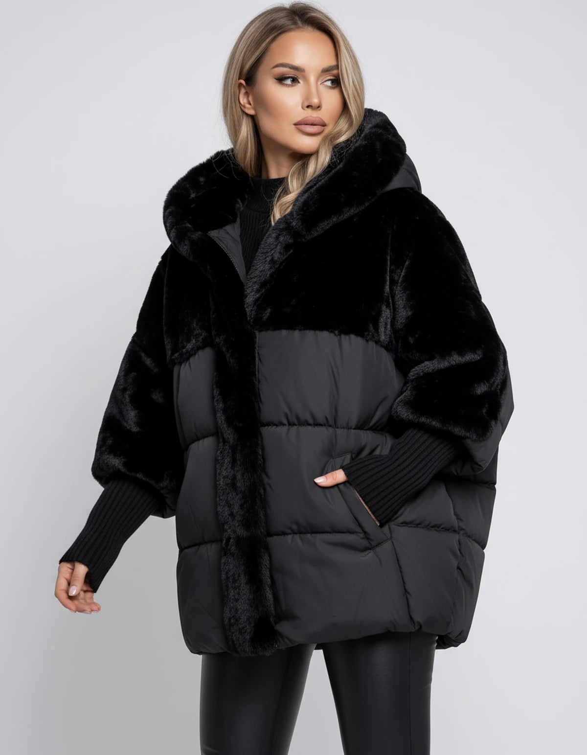 Arabellelle Jackets — Black | SKU: RB-e1548d-black-XS,RB-e1548d-black-S,RB-e1548d-black-M,RB-e1548d-black-L,RB-e1548d-black-XL,RB-e1548d-black-2XL