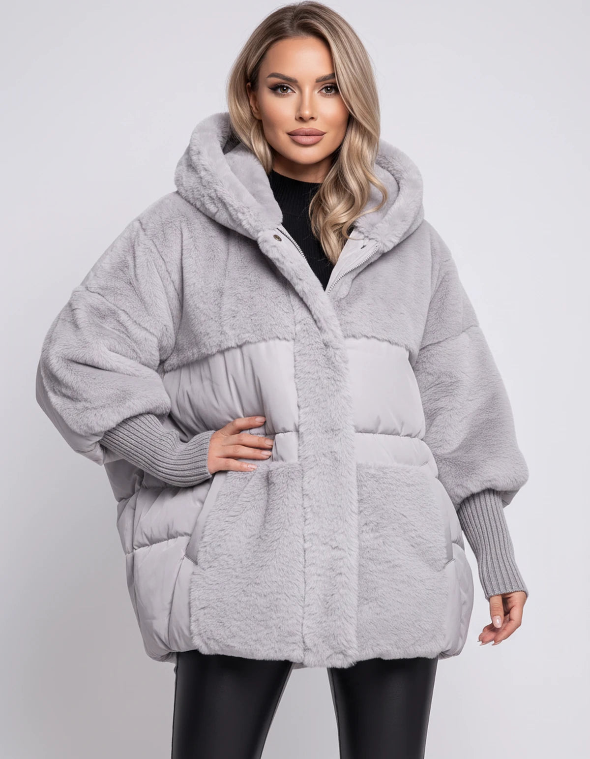 Arabellelle Jackets — Gray | SKU: RB-e1548d-gray-XS,RB-e1548d-gray-S,RB-e1548d-gray-M,RB-e1548d-gray-L,RB-e1548d-gray-XL,RB-e1548d-gray-2XL
