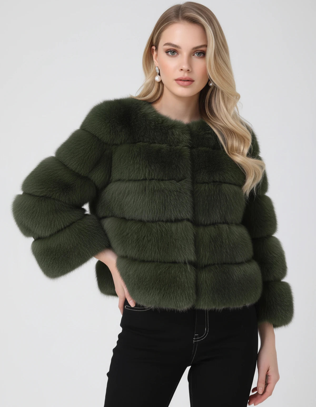 Aralie Jackets — Army green | SKU: RB-72b8a2-armygre1-S (EU XXXS),RB-72b8a2-armygre1-M (EU XXS),RB-72b8a2-armygre1-L (EU XS),RB-72b8a2-armygre1-XL (EU XS-S),RB-72b8a2-armygre1-XXL (EU S-M),RB-72b8a2-armygre1-XXXL (EU M-L),RB-72b8a2-armygre1-4XL (EU L),RB-72b8a2-armygre1-5XL (EU L-XL),RB-72b8a2-armygre1-6XL (EU XL)