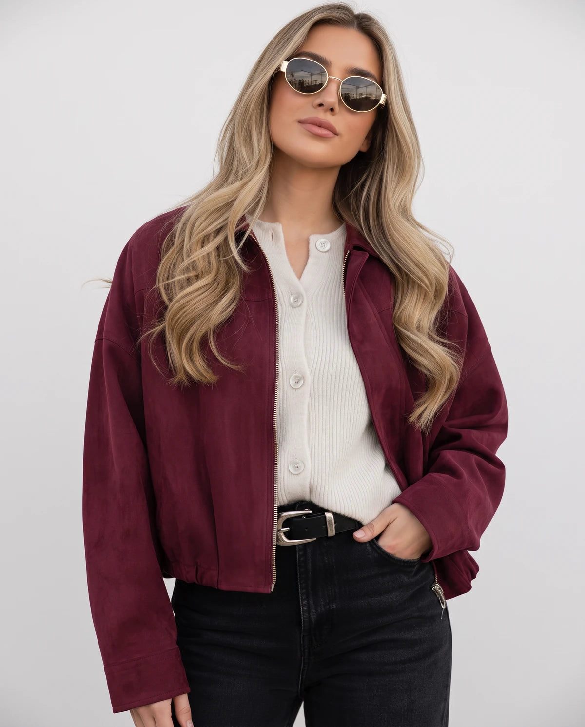 Arenza Jackets — Burgundy