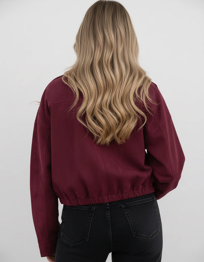 Arenza Jackets — Burgundy | SKU: RB-ba69d9-burgundy-XS,RB-ba69d9-burgundy-S,RB-ba69d9-burgundy-M,RB-ba69d9-burgundy-L