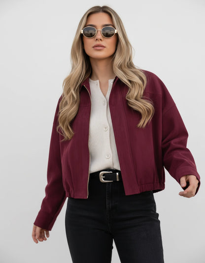 Arenza Jackets — Burgundy | SKU: RB-ba69d9-burgundy-XS,RB-ba69d9-burgundy-S,RB-ba69d9-burgundy-M,RB-ba69d9-burgundy-L