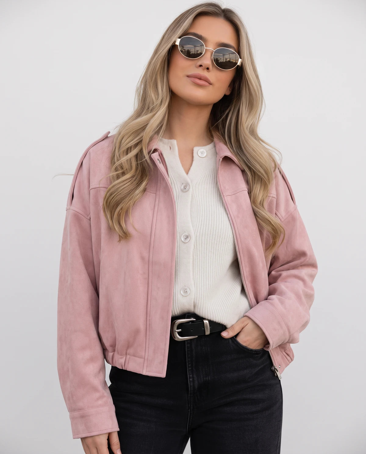 Arenza Jackets — Dusty Pink