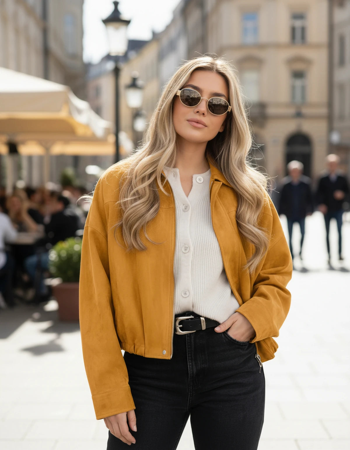 Arenza Jackets — Mustard Yellow | SKU: RB-ba69d9-mustarcc-XS,RB-ba69d9-mustarcc-S,RB-ba69d9-mustarcc-M,RB-ba69d9-mustarcc-L