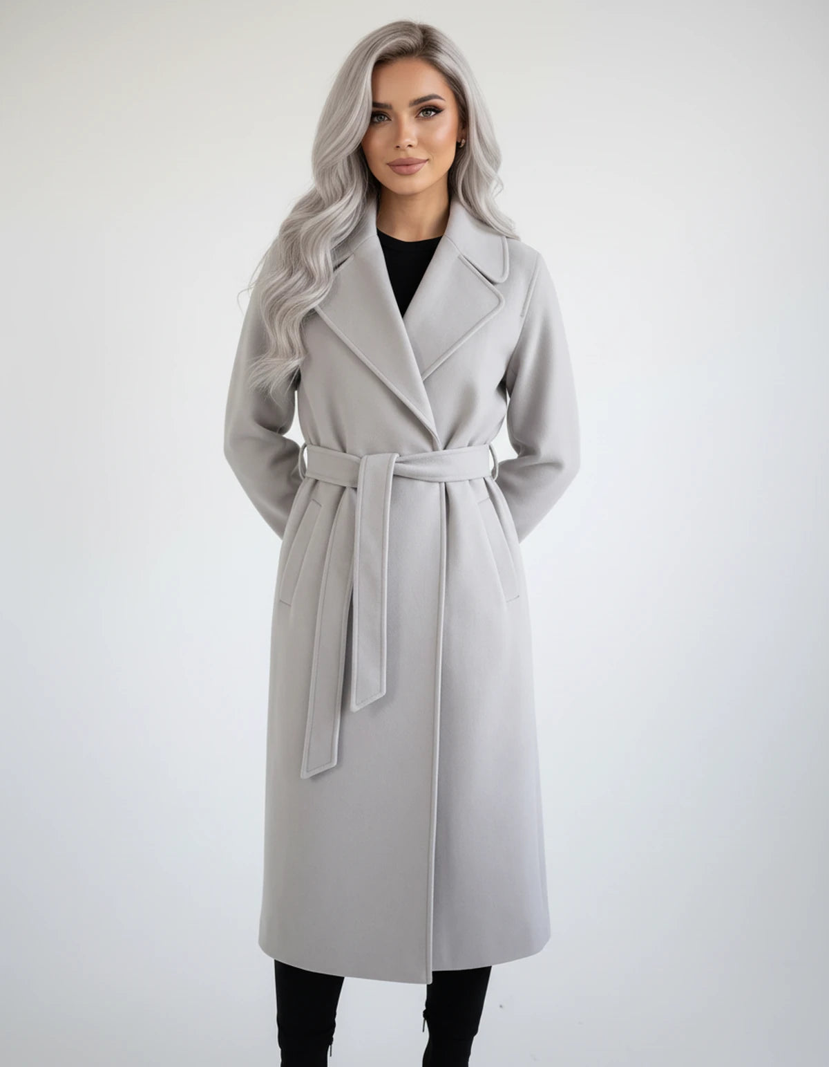 Ariadne Jackets — Grayish White | SKU: RB-902658-grayis43-XS,RB-902658-grayis43-S,RB-902658-grayis43-M,RB-902658-grayis43-L