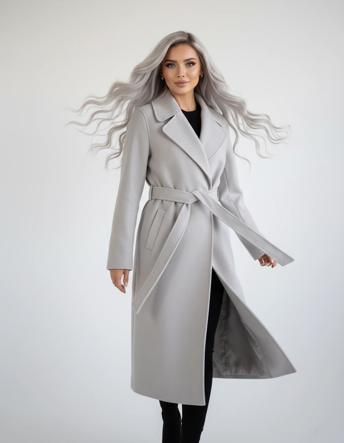 Ariadne Jackets — Grayish White | SKU: RB-902658-grayis43-XS,RB-902658-grayis43-S,RB-902658-grayis43-M,RB-902658-grayis43-L