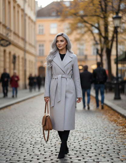 Ariadne Jackets — Grayish White | SKU: RB-902658-grayis43-XS,RB-902658-grayis43-S,RB-902658-grayis43-M,RB-902658-grayis43-L