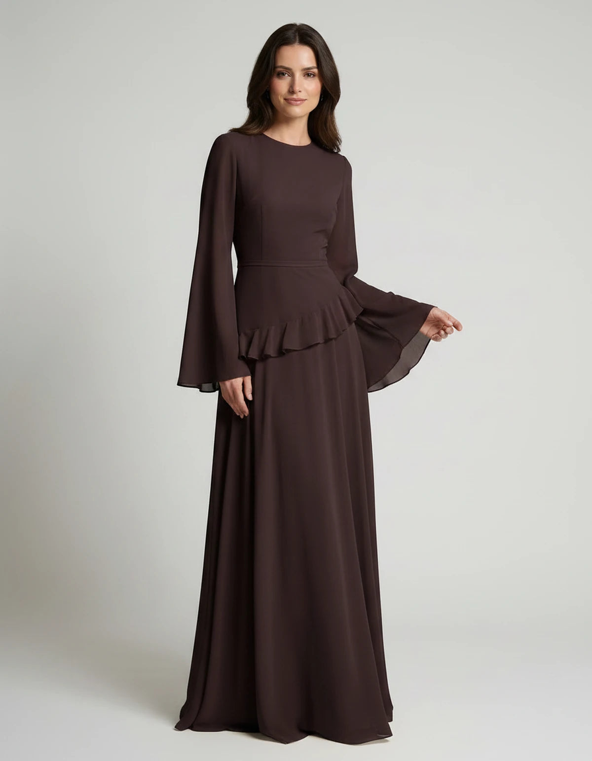 Artemisia Maxi Dresses — Dark Brown | SKU: RB-e8a5ae-darkbr48-XS,RB-e8a5ae-darkbr48-S,RB-e8a5ae-darkbr48-M,RB-e8a5ae-darkbr48-L,RB-e8a5ae-darkbr48-XL,RB-e8a5ae-darkbr48-2XL