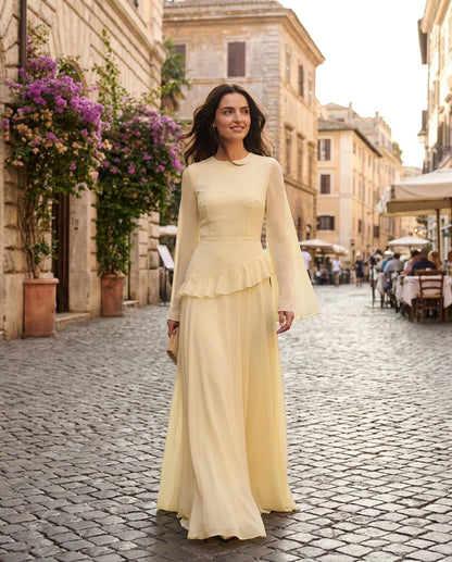 Artemisia Maxi Dresses — Light Yellow | SKU: RB-e8a5ae-lightyf8-XS,RB-e8a5ae-lightyf8-S,RB-e8a5ae-lightyf8-M,RB-e8a5ae-lightyf8-L,RB-e8a5ae-lightyf8-XL,RB-e8a5ae-lightyf8-2XL