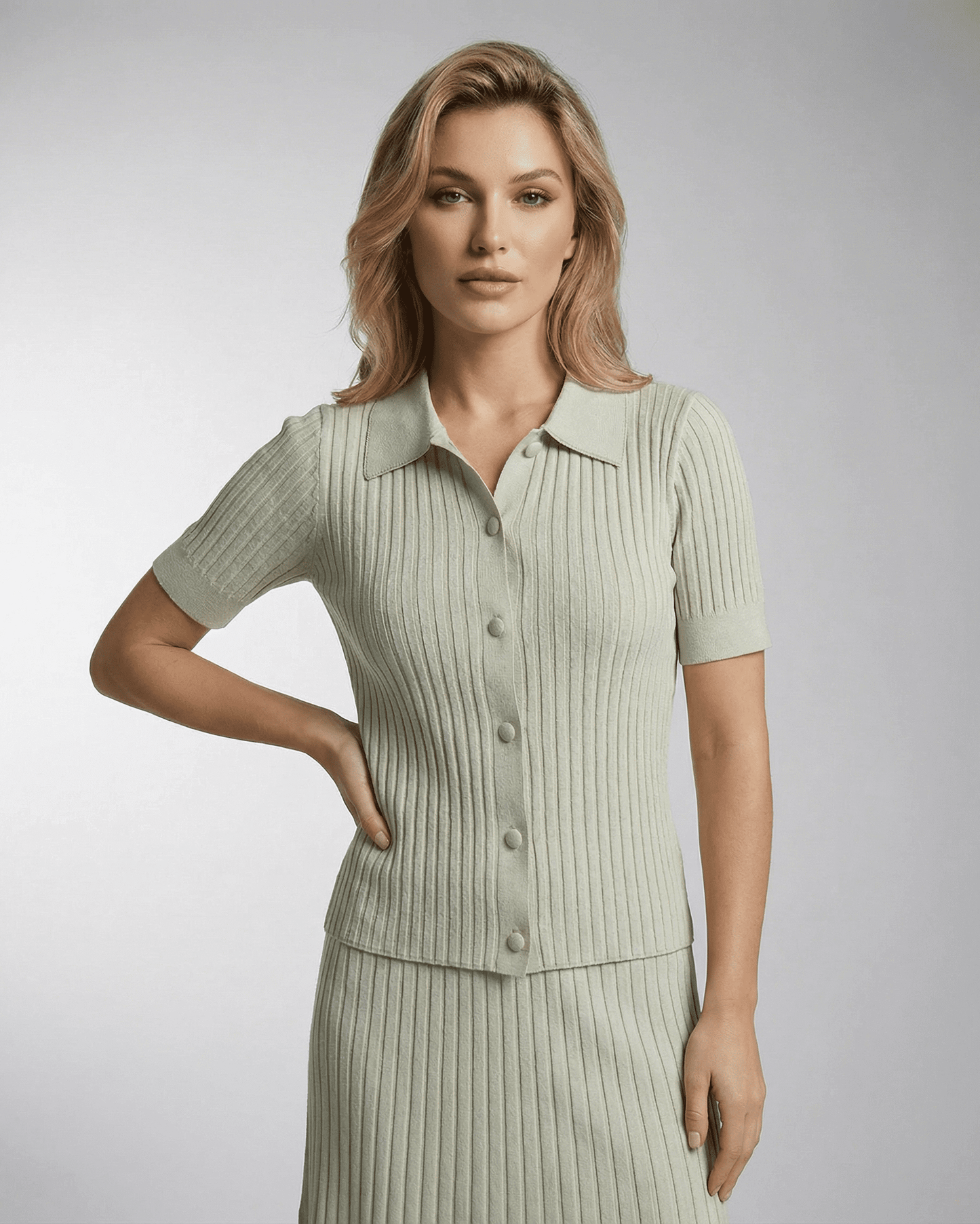 Asha Polo by RAMBLION, green mini dress, cotton, round neck, breathable, perfect for summer outings.
