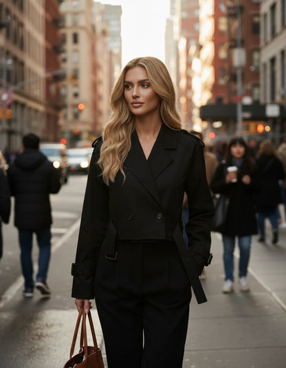 Ashelialle Jackets — Black | SKU: RB-824279-black-XS,RB-824279-black-S,RB-824279-black-M,RB-824279-black-L,RB-824279-black-XL
