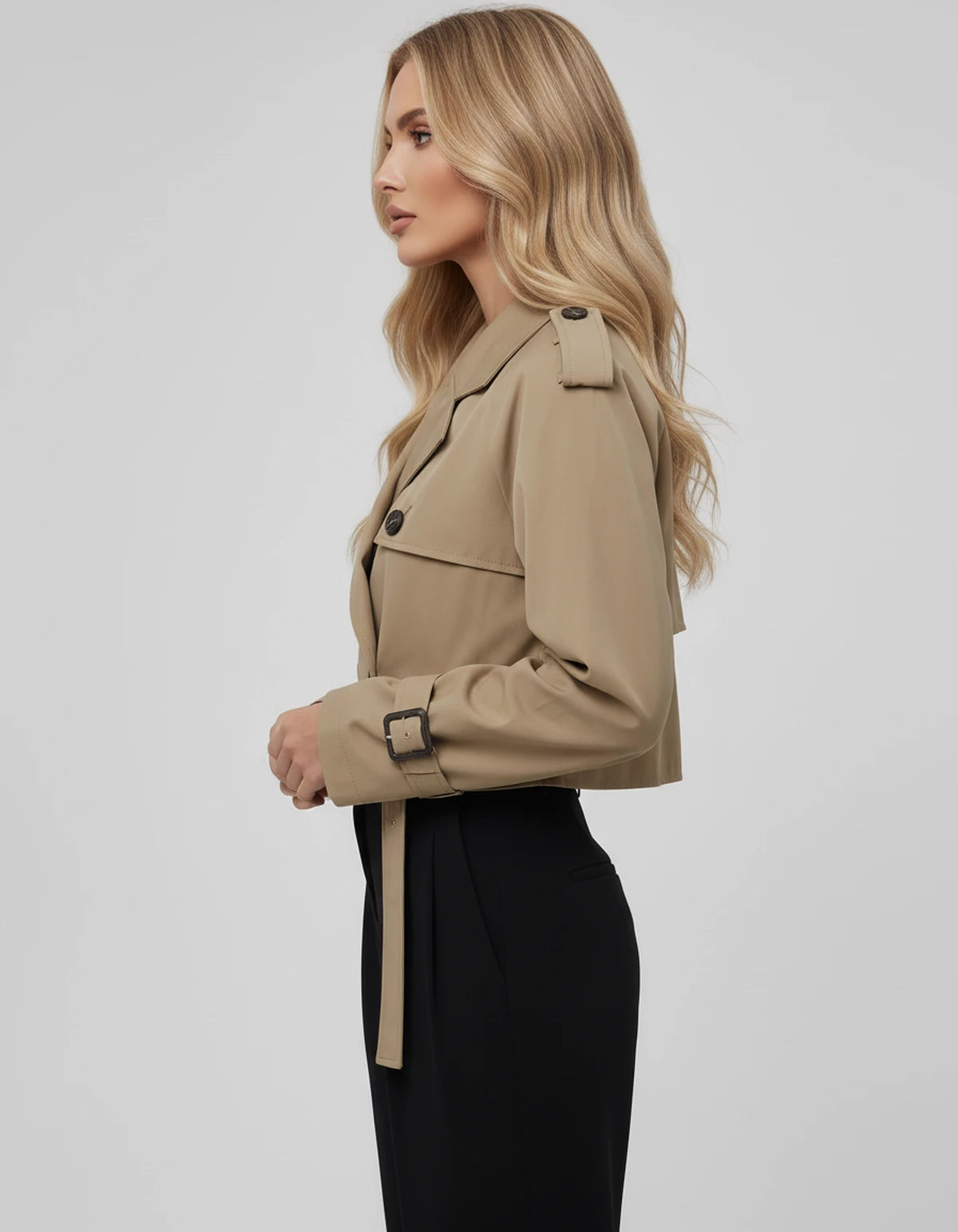 Ashelialle Jackets — Brown | SKU: RB-824279-brown-XS,RB-824279-brown-S,RB-824279-brown-M,RB-824279-brown-L,RB-824279-brown-XL