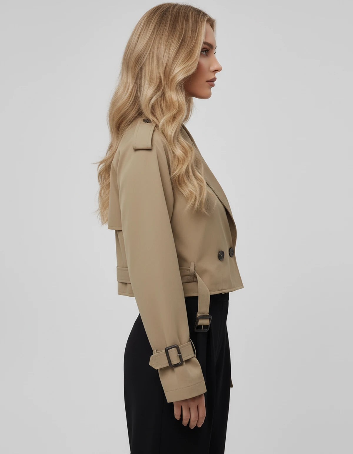 Ashelialle Jackets — Brown | SKU: RB-824279-brown-XS,RB-824279-brown-S,RB-824279-brown-M,RB-824279-brown-L,RB-824279-brown-XL