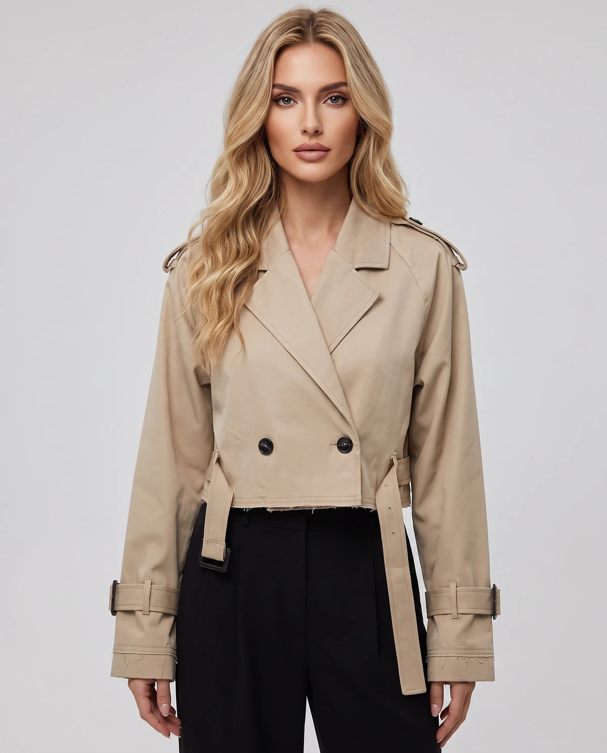 Ashelialle Jackets — Khaki