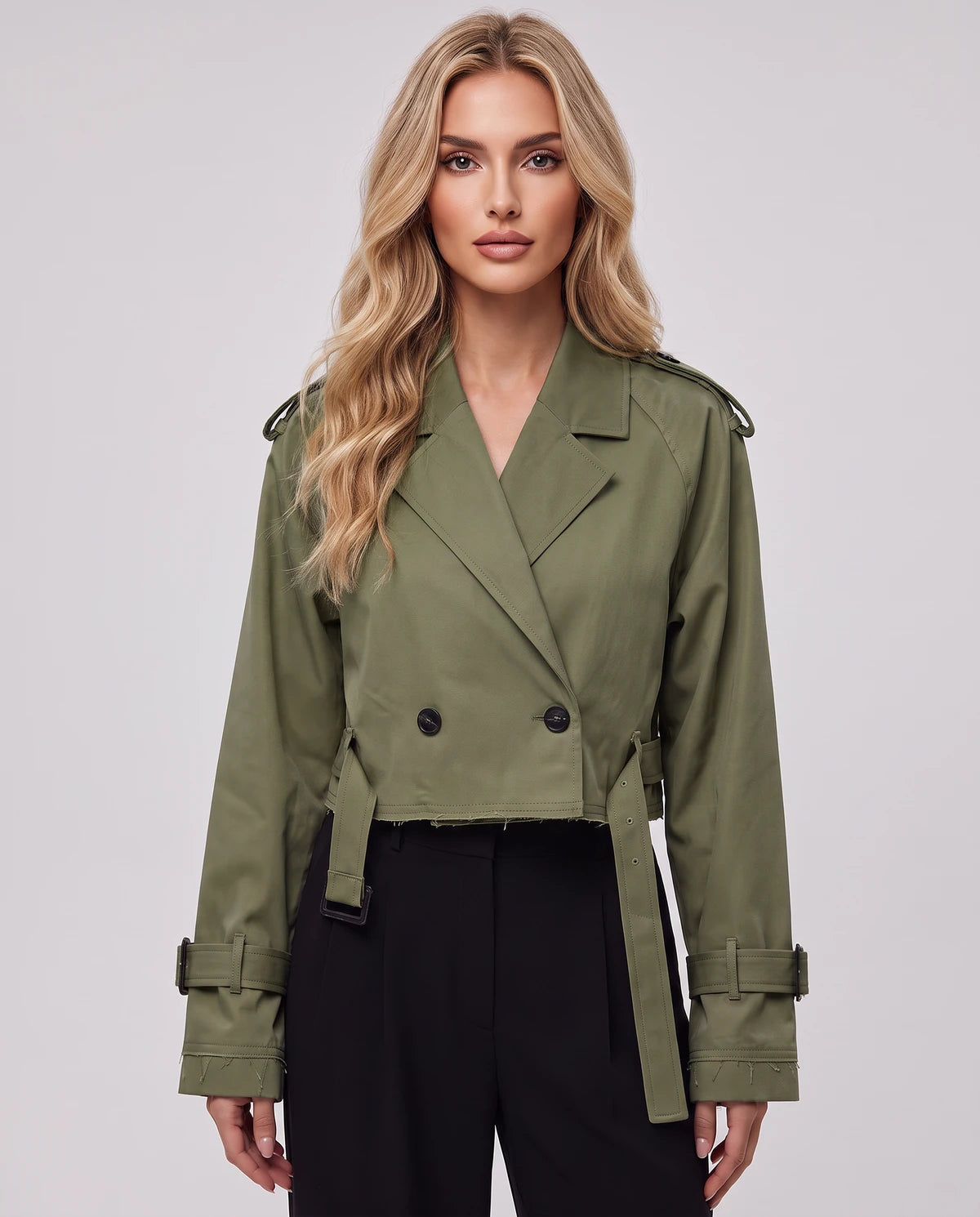 Ashelialle Jackets — Olive Green