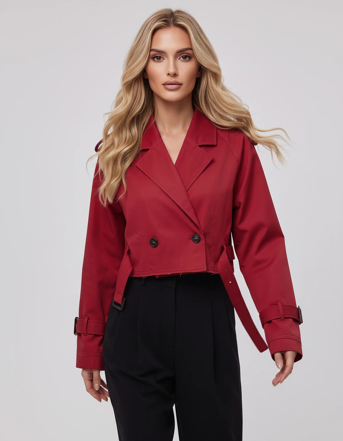Ashelialle Jackets — Red | SKU: RB-824279-red-XS,RB-824279-red-S,RB-824279-red-M,RB-824279-red-L,RB-824279-red-XL