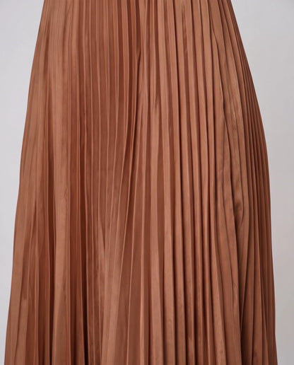 Chiffon Strapless Sweetheart Neckline A-Line Maxi Dress with Scarf for Party, Cocktail, Evening, Wedding Guest & Summer Event | SKU: AMD-584729163847251-BROWN-L,AMD-584729163847251-BROWN-M,AMD-584729163847251-BROWN-S,AMD-584729163847251-BROWN-XL,AMD-584729163847251-BROWN-XS