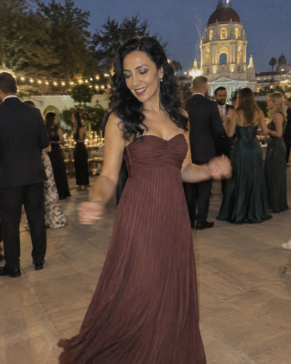 Chiffon Strapless Sweetheart Neckline A-Line Maxi Dress with Scarf for Party, Cocktail, Evening, Wedding Guest & Summer Event | SKU: AMD-584729163847251-BURGUNDY-L,AMD-584729163847251-BURGUNDY-M,AMD-584729163847251-BURGUNDY-S,AMD-584729163847251-BURGUNDY-XL,AMD-584729163847251-BURGUNDY-XS