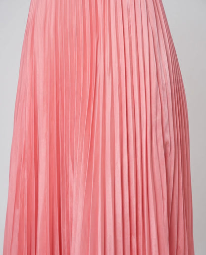 Chiffon Strapless Sweetheart Neckline A-Line Maxi Dress with Scarf for Party, Cocktail, Evening, Wedding Guest & Summer Event | SKU: AMD-584729163847251-CORAL-L,AMD-584729163847251-CORAL-M,AMD-584729163847251-CORAL-S,AMD-584729163847251-CORAL-XL,AMD-584729163847251-CORAL-XS