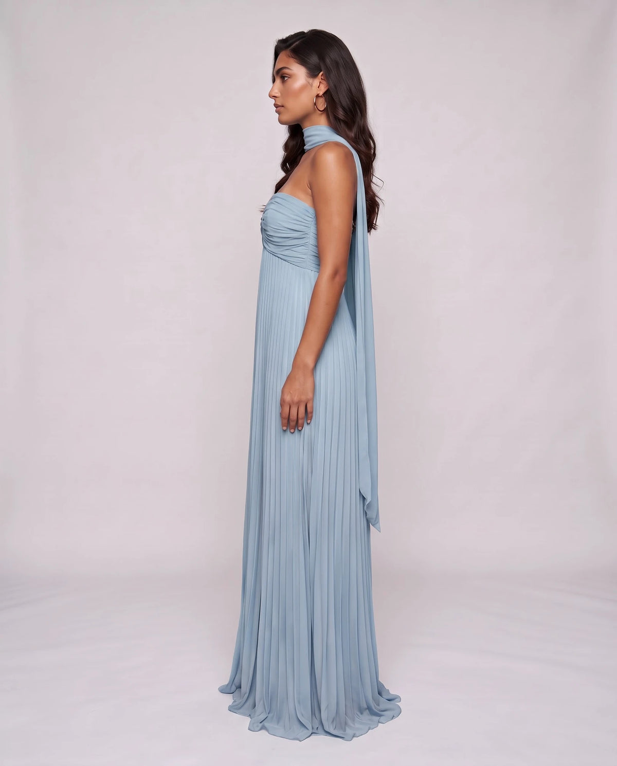 Chiffon Strapless Sweetheart Neckline A-Line Maxi Dress with Scarf for Party, Cocktail, Evening, Wedding Guest & Summer Event | SKU: AMD-584729163847251-DUSTYBLUE-L,AMD-584729163847251-DUSTYBLUE-M,AMD-584729163847251-DUSTYBLUE-S,AMD-584729163847251-DUSTYBLUE-XL,AMD-584729163847251-DUSTYBLUE-XS