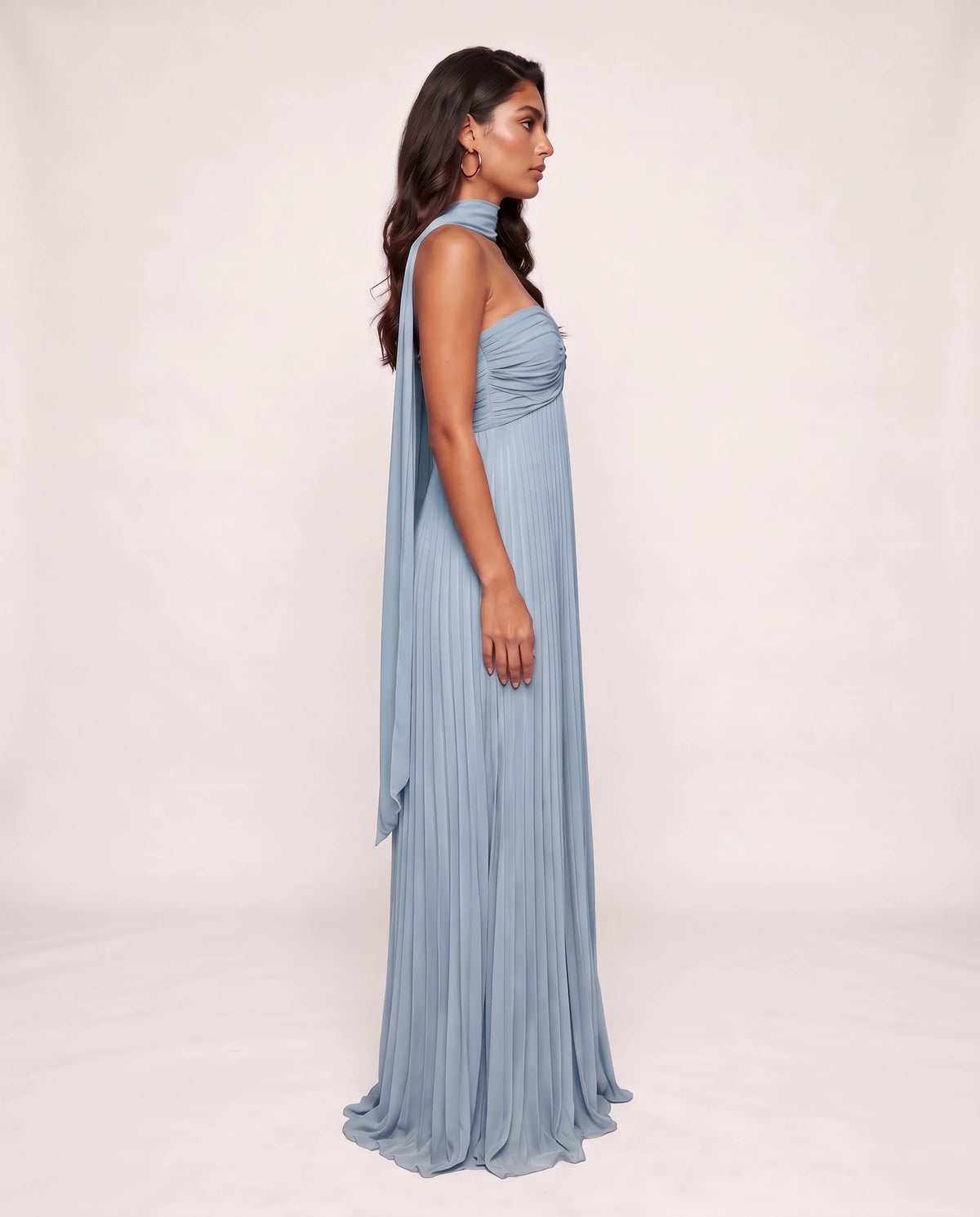 Chiffon Strapless Sweetheart Neckline A-Line Maxi Dress with Scarf for Party, Cocktail, Evening, Wedding Guest & Summer Event | SKU: AMD-584729163847251-DUSTYBLUE-L,AMD-584729163847251-DUSTYBLUE-M,AMD-584729163847251-DUSTYBLUE-S,AMD-584729163847251-DUSTYBLUE-XL,AMD-584729163847251-DUSTYBLUE-XS