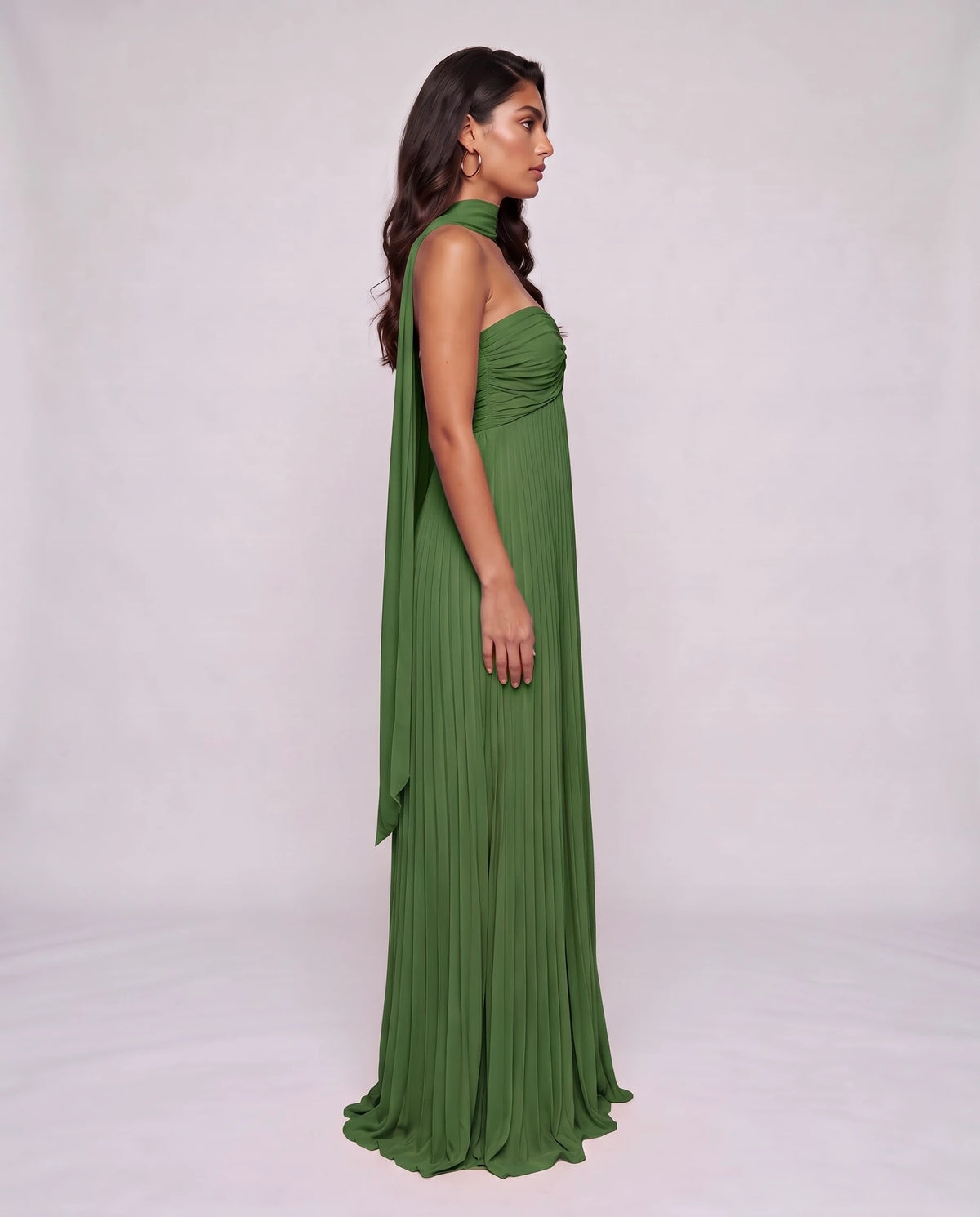 Chiffon Strapless Sweetheart Neckline A-Line Maxi Dress with Scarf for Party, Cocktail, Evening, Wedding Guest & Summer Event | SKU: AMD-584729163847251-EMERALD-L,AMD-584729163847251-EMERALD-M,AMD-584729163847251-EMERALD-S,AMD-584729163847251-EMERALD-XL,AMD-584729163847251-EMERALD-XS